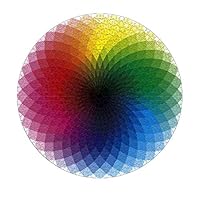 LRRH 1000 PCS Rainbow Palette Jigsaw Puzzle Intellectual Game for Adults and Kids
