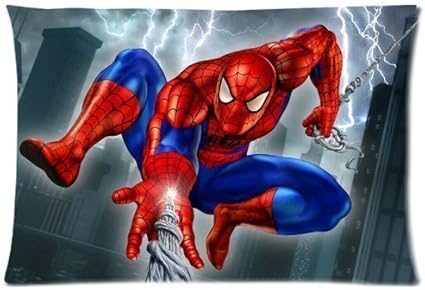 Axige888 Funda de almohada personalizada de hombre araña decorativa