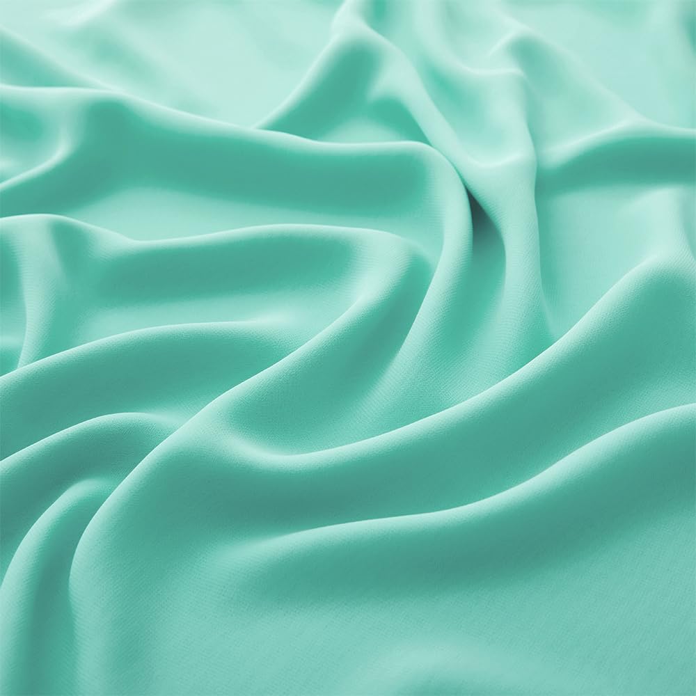 MaiMaiSuan 60" Wide Mint Green Chiffon Fabric by