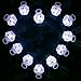 Midafon White LED Rings - 24 Pack Light Up Flashing Plastic Diamond Kids Play Rings