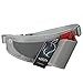 G4Free Runners Waist Pack with Water Bottle (Not Included) Holder for Outdoor Sports, Running, Cycling Hiking Waist Bag Fanny Pack(Grey)