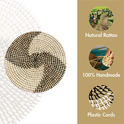 Rattan Trivets for Hot Dishes Woven Trivets Handmade Placemats for