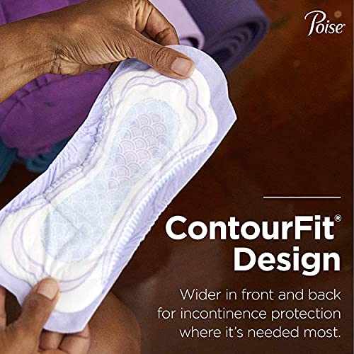 Poise Incontinence Pads for Women, Ultimate Absorbency, Regular Length