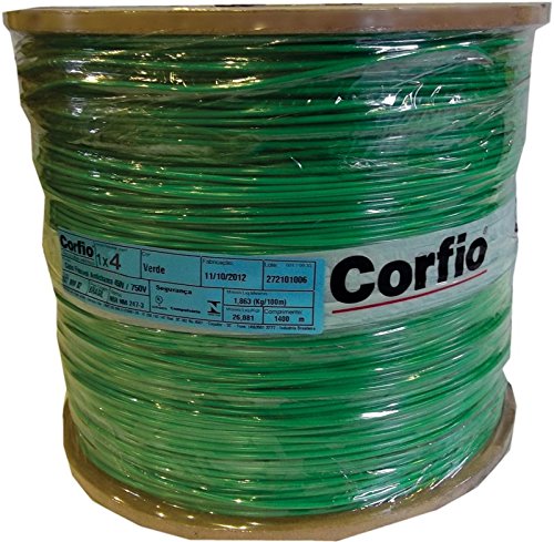 Cabo Flexível Bobina 4,0 mm Verde Corfio com 600 m
