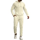 GINGTTO Mens Tracksuit 2 Piece Pullover Jogging Activewear Casual Sweatsuit Sets for Men