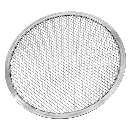 Luxshiny Aluminum Pizza Baking Pan Holes Large Pizza Pan Round Extra-thick Non-stick Scratch-resistant