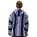Classic Mexican Baja Pullover Hoodie, Unisex MEDIUM BLUE