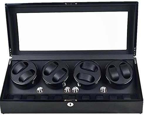 XTELARY Automatic Luxury Watch Winder Display Box Wood shell Leather Pillow Piano Paint Tempered Glass