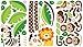 Giant Jungle Monkeys & Palm Tree Decorative Peel and Stick Wall Sticker Decals