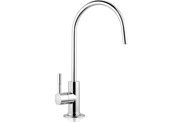 iSpring GA1-B Reverse Osmosis, Kitchen Bar Sink Lead-Free Drinking Water Faucet, Contemporary Style, High Spout, Chrome