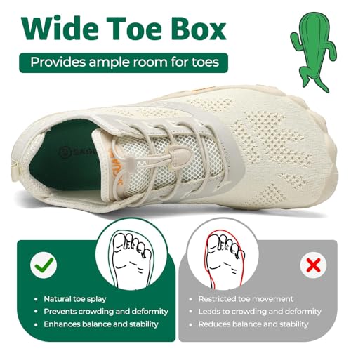 SAGUARO Barefoot Shoes Walking Shoes Men Women Breathable Non-Slip Minimalist Shoes