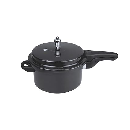 Wonderchef Hard Anodized Induction Base Classic Pressure Cooker, 5 Litres, Black