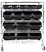 Sandusky Lee MBU3317BIN15 Mobile Wire Shelving with 15 Plastic Bins, 38