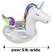 BigMouth Inc. Gigantic Unicorn Pool Float with Sparkles Inside, Funny Inflatable Vinyl Summer Pool or Beach Toy, Patch Kit Included