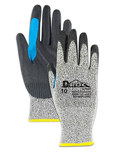 MAGID Glove & Safety GPD530RT-10 D-ROC GPD530RT Polyurethane Palm Coated Work G…