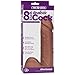 Doc Johnson Vac-U-Lock - The Realistic Cock - 8 Inch - F-Machine and Harness Compatible Dildo - Caramel