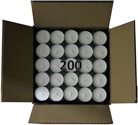 200 Unscented Tea lights By CandleNScent(TM) Made in USA