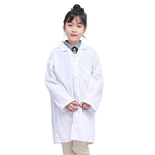 Zhtoly Unisex Kids Lab Coat Scientists Career Day Costume