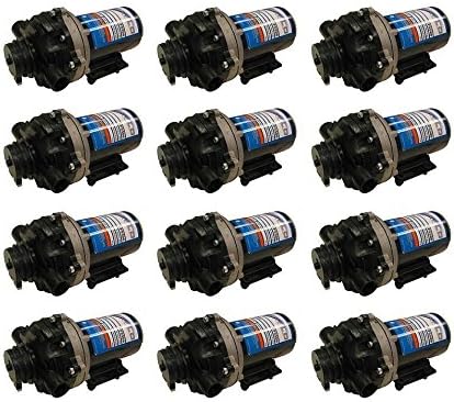 The ROP Shop 12 Pack EVERFLO 12 Volt 5.5 GPM Diaphragm Water Pumps 60 psi Lawn Sprayers Boats RV