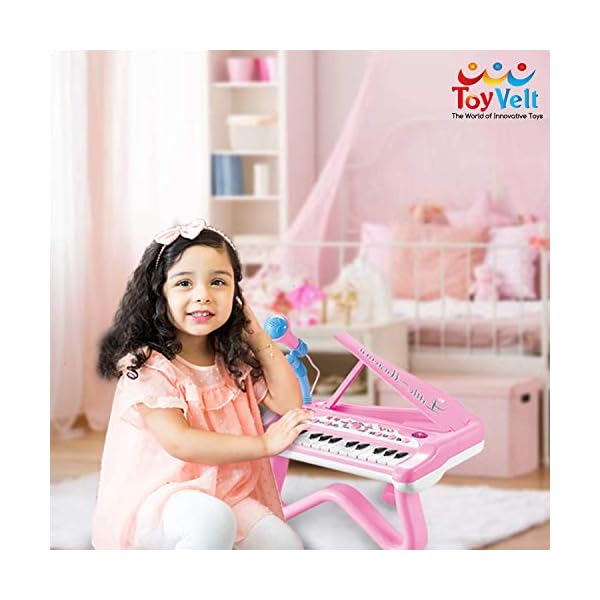 Toyvelt-Toy-Piano-For-Toddler-Girls-Cute-Piano-for-Kids-With-Built-In-Microphone-Music-Modes-Best-Birthday-Gifts-For-2-3-4-5-Year-Old-Girls-Educational-Keyboard-Musical-Instrument-Toys Toyvelt Toy Piano For Toddler Girls Cute Piano for Kids With Built In Microphone & Music Modes Best Birthday Gifts For 2…