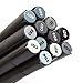 Dainayw Grayscale Alcohol Art Marker Pens, Permanent Dual Tips Cool Grey Markers for Drawing, Shading, Outlining, Illustrating and Rendering,Colorless Blender, 12 Pack