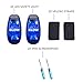 AcuGlow LED Safety Flashing Lights (2 Pack) by Somerset Products | Lightweight Clip/Strap on Design | Attaches in Seconds | Ultra High Visibility | Perfect for Runners, Walking, Children, and Bikes