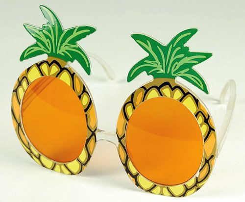 NEW PINEAPPLE GLASSES TROPICAL BEACH PARTY FANCY DRESS