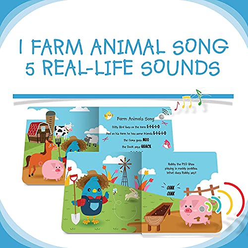 DITTY BIRD Farm Animals Sound Book for Babies Animal Sound Book for