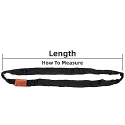 2-Pack Black Spanset Endless Round Sling, Heavy