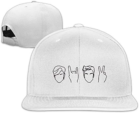 Dolan&amp;Twins Bros Unisex Classic Cotton Dad Hat Adjustable Plain Cap White