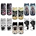 Womens Girls 3D Novelty Funny Cat Dog Crazy Cute Cartoon Low Cut Ankle Socks
