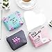 Koolemon Cute Flamingo Coin Purse Canvas Cosmetic Organizer Pouch Zipper Bag for Card Jewelry Key,Pack of 3