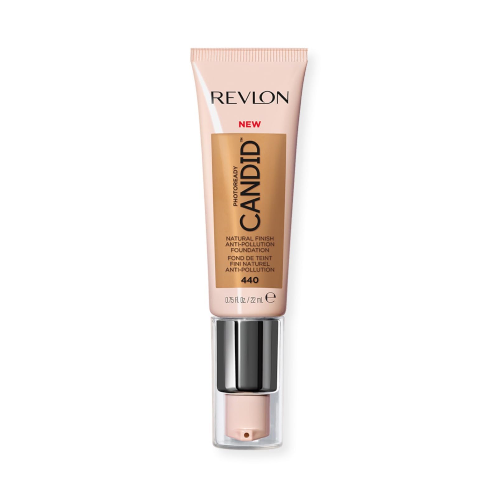 Revlon PhotoReady Candid Natural Finish Foundation, with Anti-Pollution, Antioxidant, Anti-Blue Light Ingredients, Caramel (440), 22 ml โ image 1