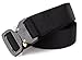 Fairwin Tactical Belt, Military Style Webbing Riggers Web Belt with Heavy-Duty Quick-Release Metal Buckle (Military- Black)