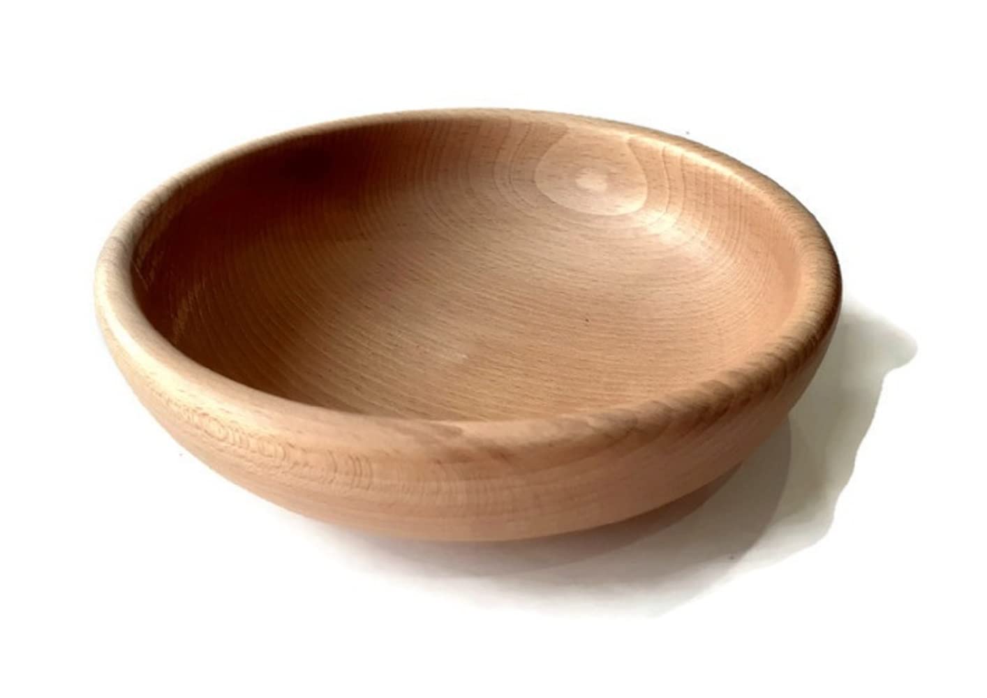 Wooden World – Wooden Decorative Fruit and nut Bowl – Rustic Style Natural Wood Serving Bowl for Snack – 30 cm