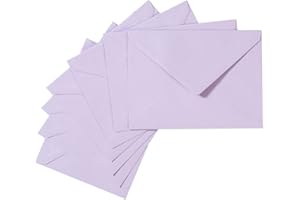 TOPERD 50 Pack A7 Colorful 5x7 Envelopes V Flap Invitation Envelopes for 5x7 Cards, Birthday, Weddings, Graduations, Greeting Cards, Baby Shower 5.24 x 7.24 Inches (Violet)
