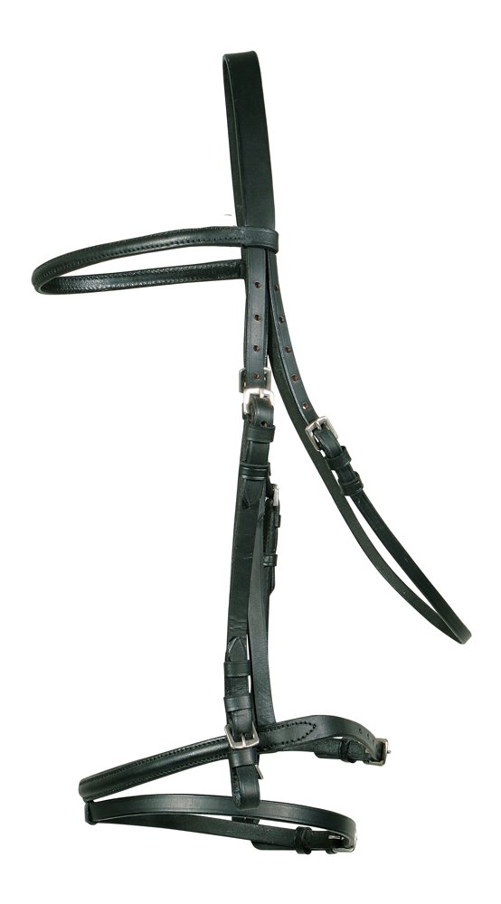 PFIFF Kirkless English Combination Snaffle Black Cob