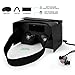 Splaks AP003 Google Cardboard V2.0 3D Glasses Virtual Reality DIY Kit, Black