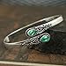 3.05 Cts Malachite Bangle For Women Silver Overlay Handmade Vintage Boho Style Jewelry Mother'S Day Gifts For Mom Wife