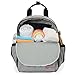 Skip Hop Diaper Bag Backpack: Iconic Duo Signature Function Forward Backpack with Changing Pad & Stroller Attachement, Grey Melange