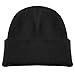 2 Pack Mens Adult Winter Thermal Thinsulate Knitted Beanie Hat Black/Blue (one size)