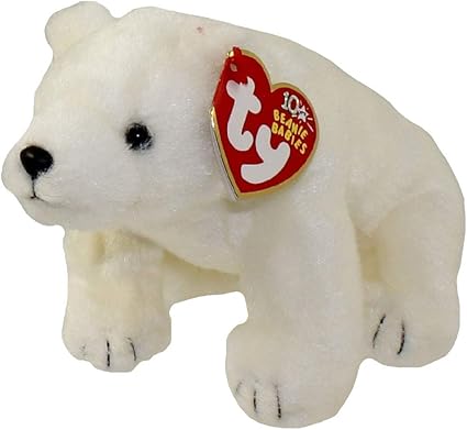 ty beanie baby white bear
