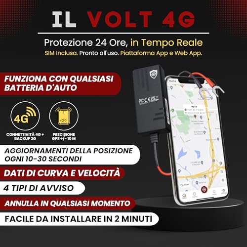 SafeTag Volt Real Time GPS Tracker Device - Van, Motorbike, Caravan, Motorhome, Tractor, Coach & Car Tracker - 9-48V, Self-Install Including SIM & Data, 7 Day Free Trial, UK Company