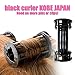 Need no more pins or clips ! Dent-less Hair Rollers. Washable and light. 8 Black Rollers In One Package. One Size.