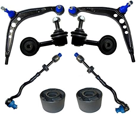 Front Suspension Control Arm Ball Joint Stabilizer Link Bushing Tie Rod Kit 8pcs Fit for BMW E36 318 320 323 325 328