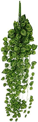 MODAO Hanging Vine Plant Leaves-Artificial Artificial Fake Hanging Vine Plant Leaves Garland Home Garden Wall Garland Wedding Party Decor Decoration. (C)