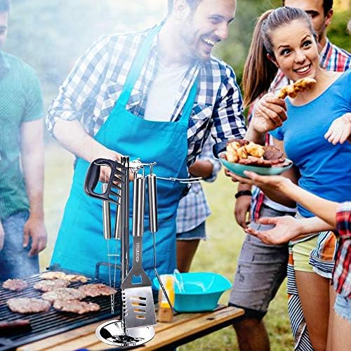 esonmus Kit Barbecue,7 Pcs Ensemble Ustensiles Barbecue en Acier Inoxydable avec Mallette,pour Grillade,Jardin Extérieur,Randonnée et Voyage,Idéal Cadeaux pour Homme Papa - Mes Grillades esonmus Kit Barbecue,7 Pcs Ensemble Ustensiles Barbecue en Acier Inoxydable avec Mallette,pour Grillade,Jardin Extérieur,Randonnée et Voyage,Idéal Cadeaux pour Homme Papa