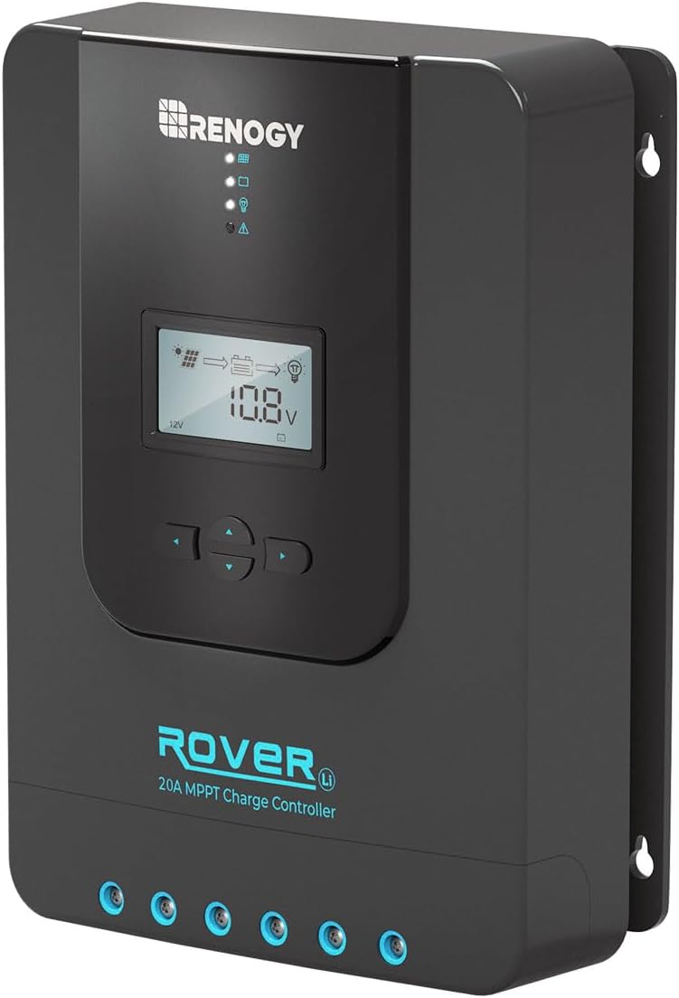 Renogy MPPT Charge Controller 20A 12V/24V Auto 98% Efficient LCD