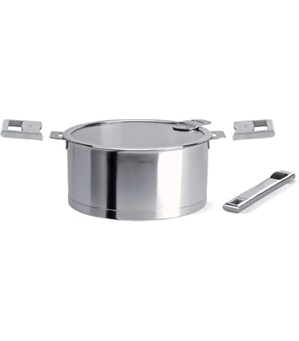 Amazon.com: Cristel S3CQLKSA Sauce Pans with Flat Glass Lids, Set