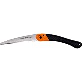Bahco BAH396-JS Folding Pruning Saw, 7-1/2" Blade, 5 TPI JS Toothing | Hardpoint Teeth, Extra-Wide Gullet, 2-Component Handle, Safety Lock, Compact Fold, Replacement Blades, Clean Cutting